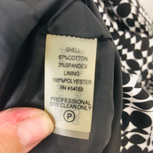 [Calvin Klein] Black/White Strapless Dress - Picture 6 of 7